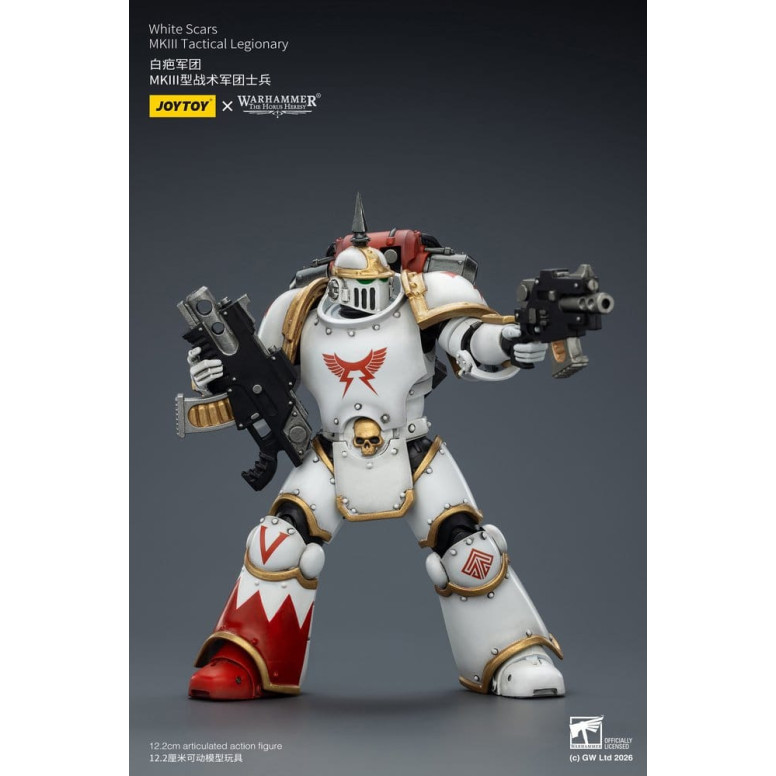 Joytoy - Warhammer - Escuadra Táctica Cicatrices Blancas Mk III - Legionario Táctico Mk III 1/18