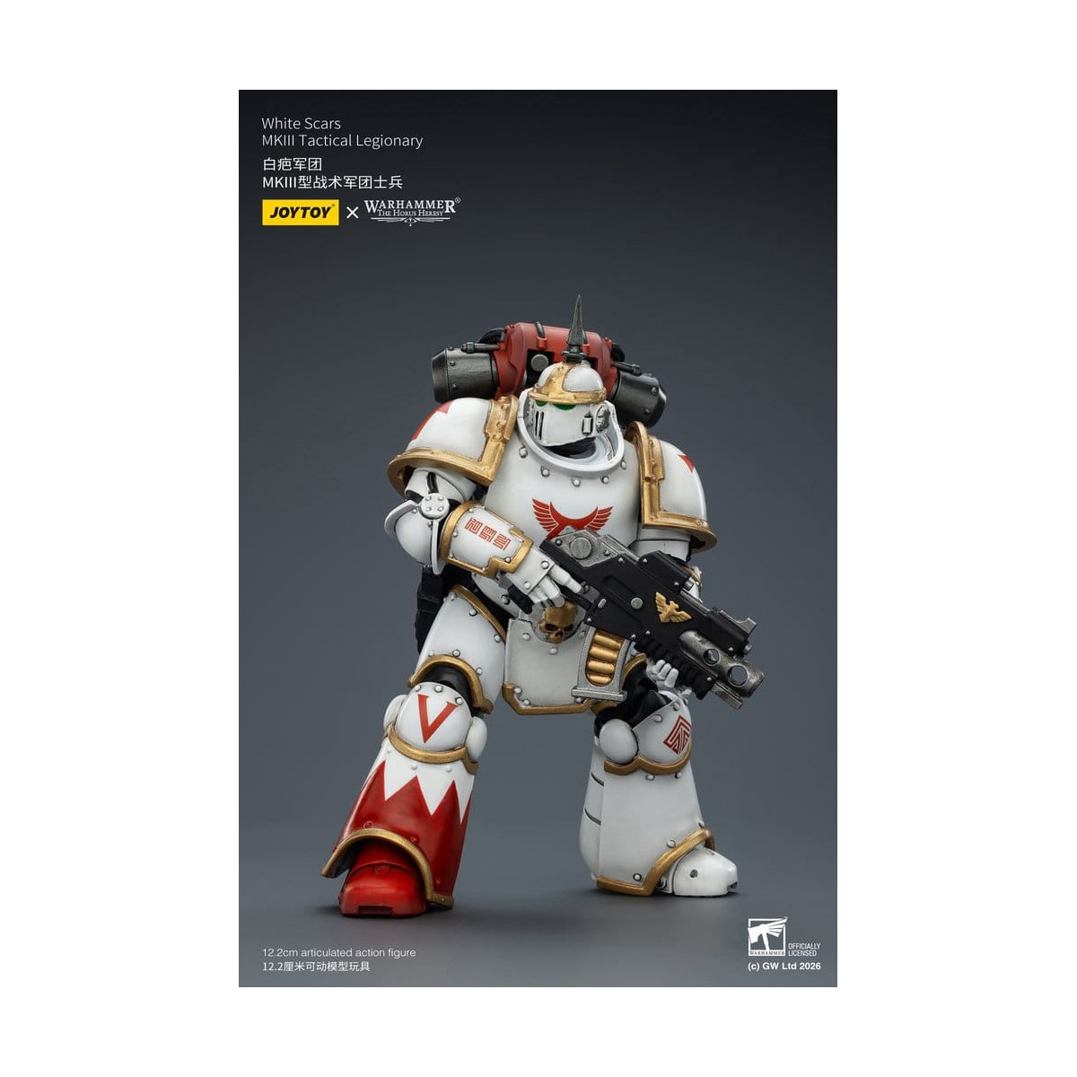 Joytoy - Warhammer - Escuadra Táctica Cicatrices Blancas Mk III - Legionario Táctico Mk III 1/18