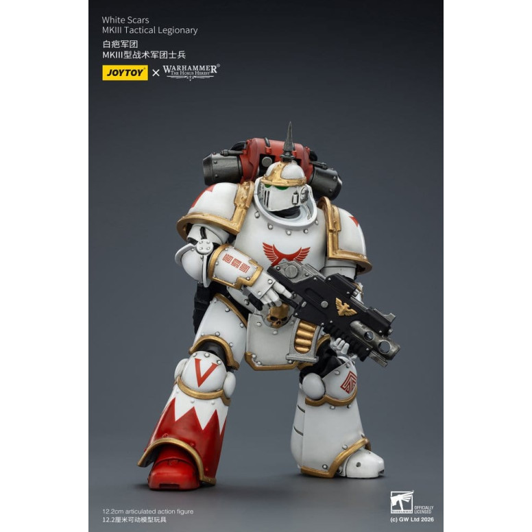 Joytoy - Warhammer - Escuadra Táctica Cicatrices Blancas Mk III - Legionario Táctico Mk III 1/18