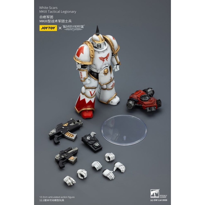 Joytoy - Warhammer - Escuadra Táctica Cicatrices Blancas Mk III - Legionario Táctico Mk III 1/18