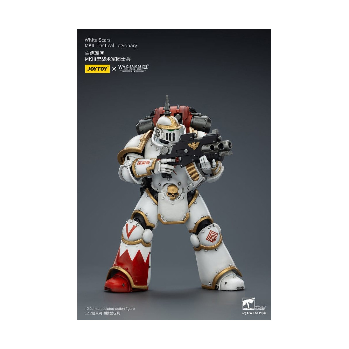 Joytoy - Warhammer - Escuadra Táctica Cicatrices Blancas Mk III - Legionario Táctico Mk III 1/18