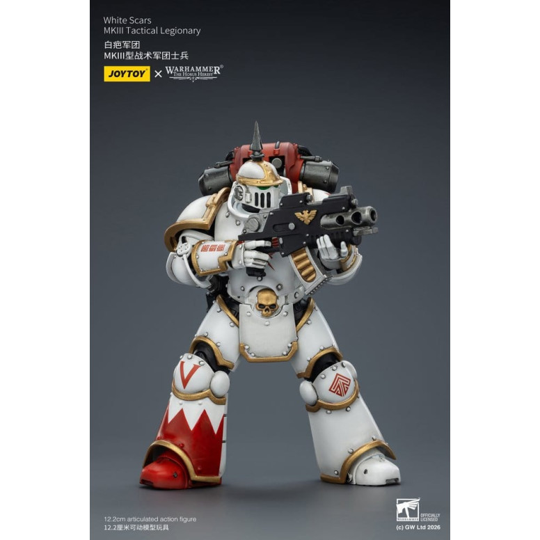 Joytoy - Warhammer - Escuadra Táctica Cicatrices Blancas Mk III - Legionario Táctico Mk III 1/18