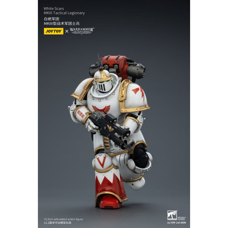 Joytoy - Warhammer - Escuadra Táctica Cicatrices Blancas Mk III - Legionario Táctico Mk III 1/18