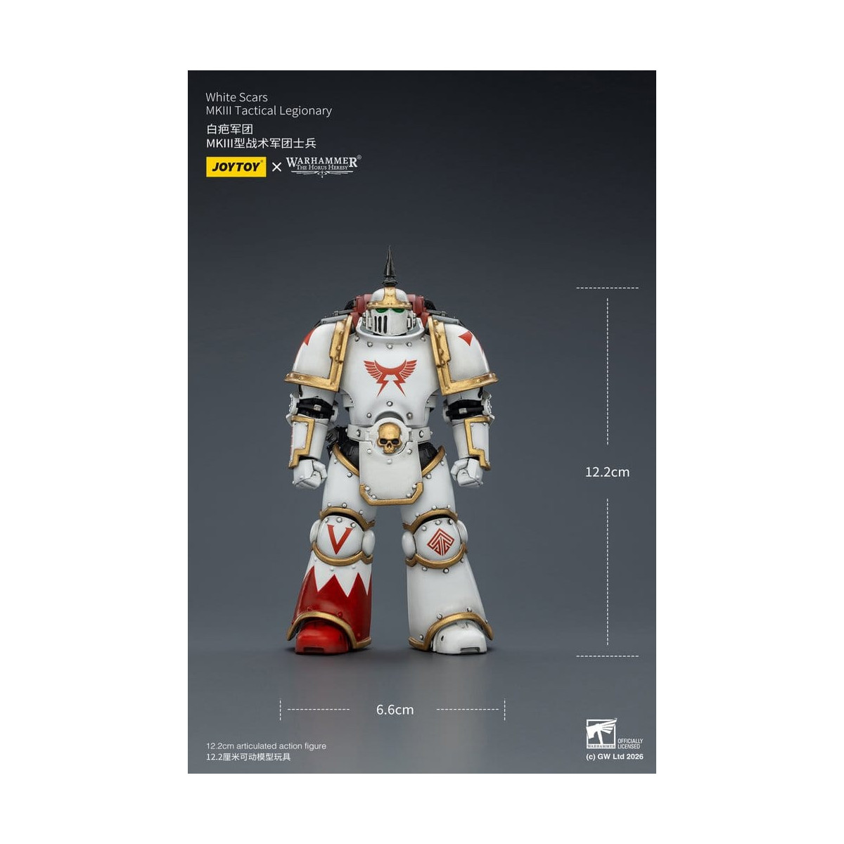Joytoy - Warhammer - Escuadra Táctica Cicatrices Blancas Mk III - Legionario Táctico Mk III 1/18