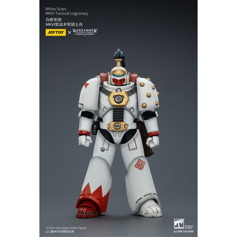 Joytoy - Warhammer - Escuadra Táctica Cicatrices Blancas Mk IV - Legionario Táctico MKVI 1/18