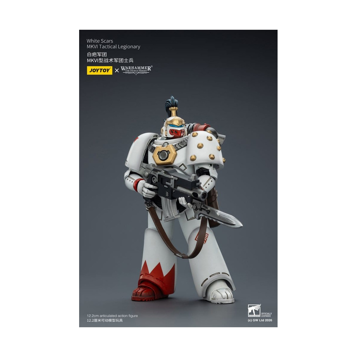 Joytoy - Warhammer - Escuadra Táctica Cicatrices Blancas Mk IV - Legionario Táctico MKVI 1/18