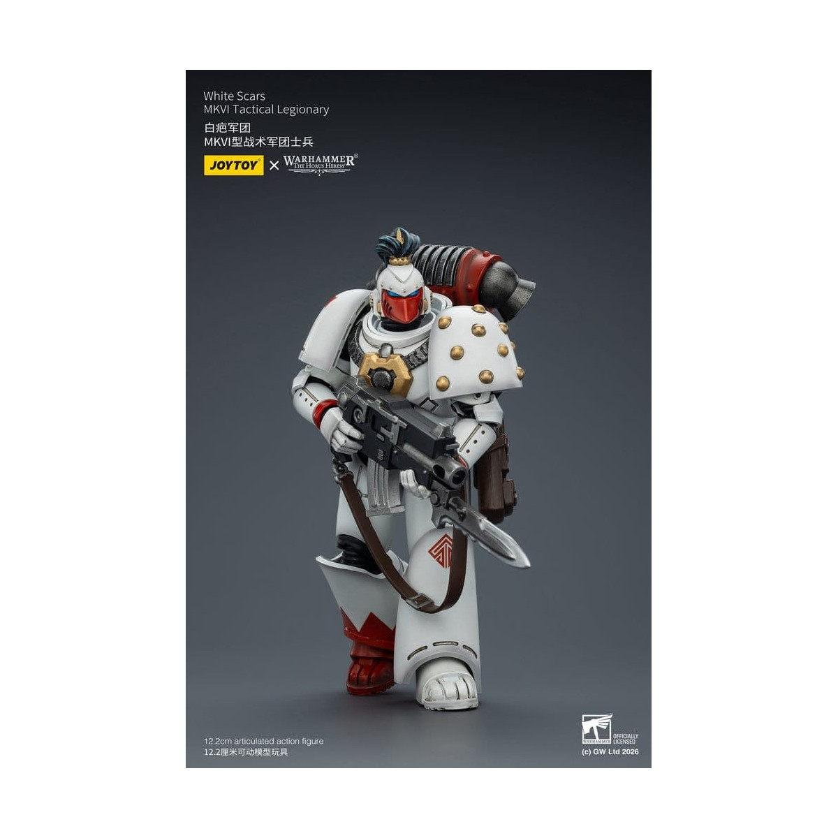 Joytoy - Warhammer - Escuadra Táctica Cicatrices Blancas Mk IV - Legionario Táctico MKVI 1/18