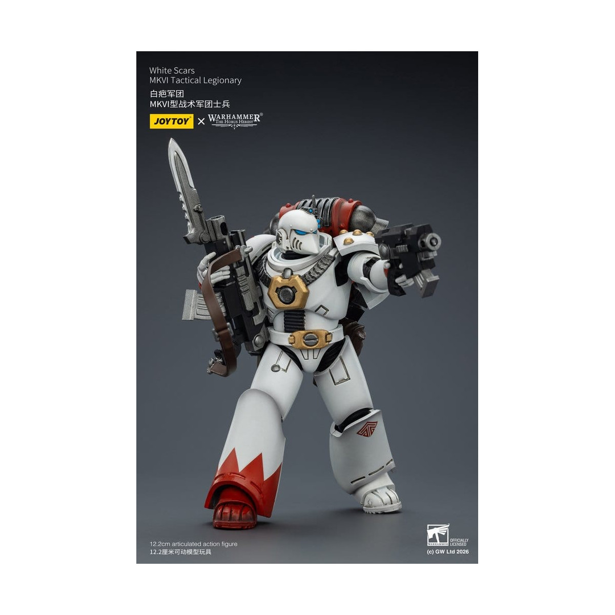 Joytoy - Warhammer - Escuadra Táctica Cicatrices Blancas Mk IV - Legionario Táctico MKVI 1/18