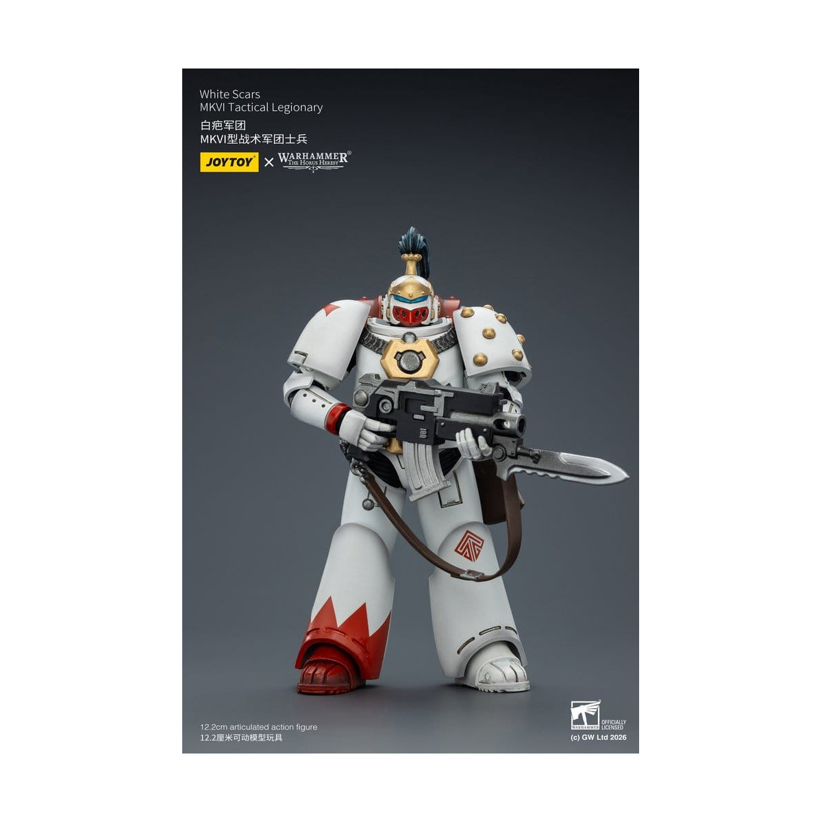 Joytoy - Warhammer - Escuadra Táctica Cicatrices Blancas Mk IV - Legionario Táctico MKVI 1/18