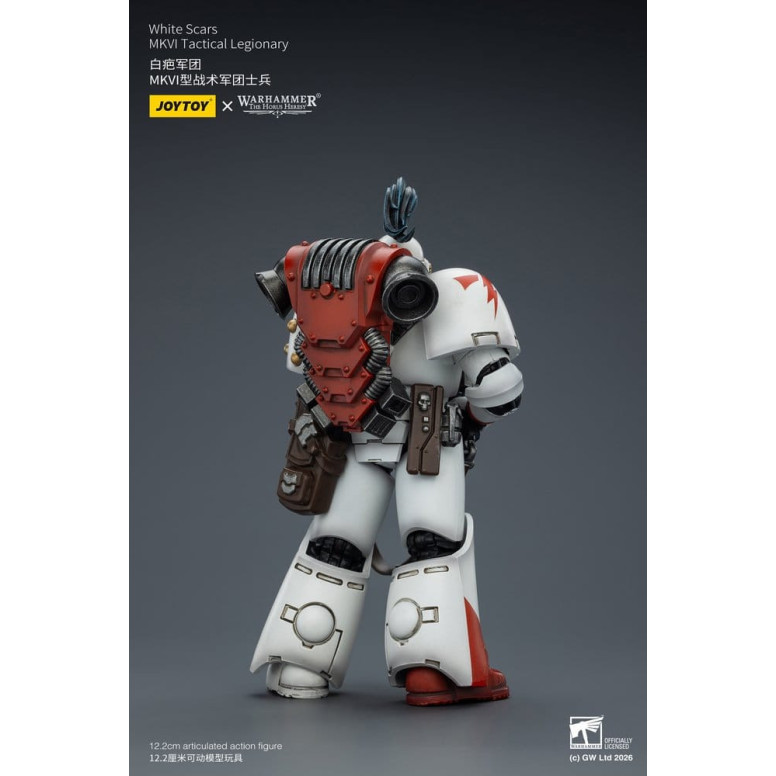 Joytoy - Warhammer - Escuadra Táctica Cicatrices Blancas Mk IV - Legionario Táctico MKVI 1/18