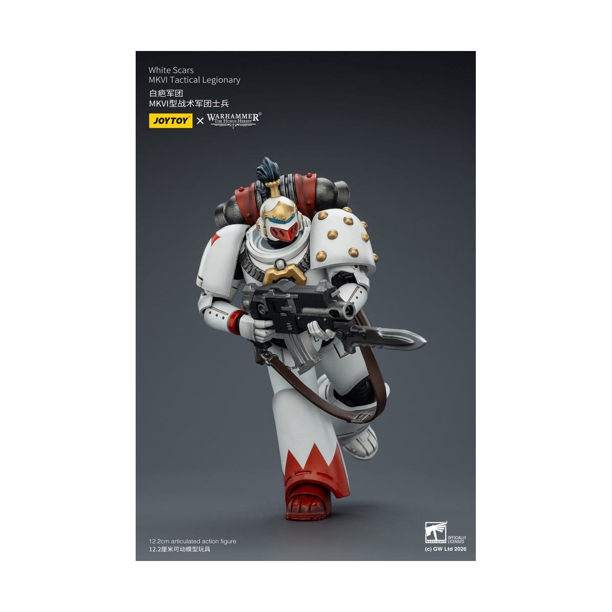 Joytoy - Warhammer - Escuadra Táctica Cicatrices Blancas Mk IV - Legionario Táctico MKVI 1/18