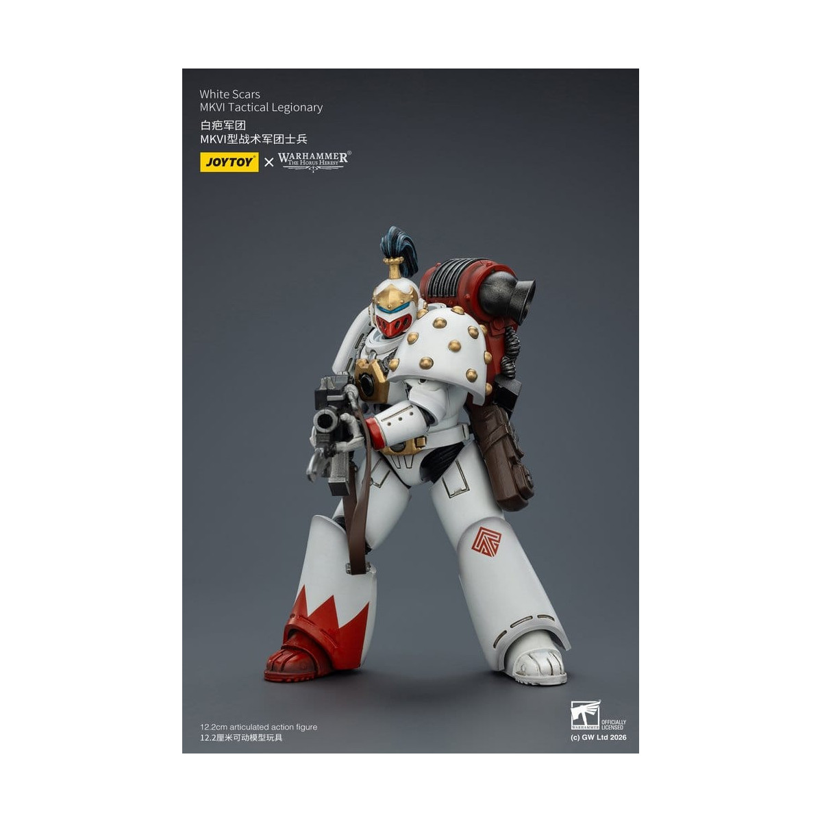 Joytoy - Warhammer - Escuadra Táctica Cicatrices Blancas Mk IV - Legionario Táctico MKVI 1/18