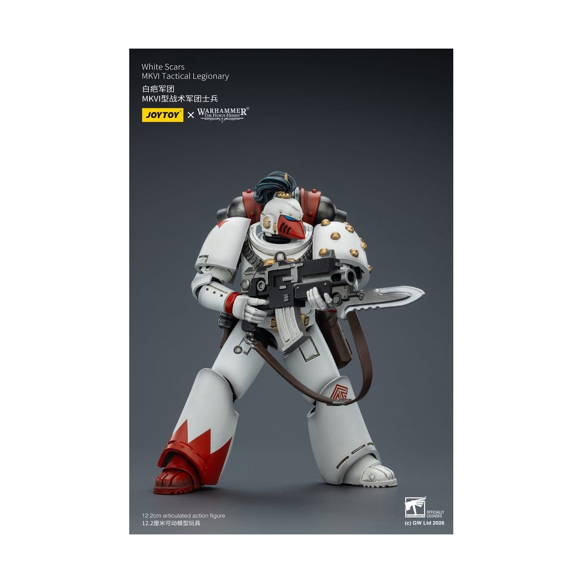 Joytoy - Warhammer - Escuadra Táctica Cicatrices Blancas Mk IV - Legionario Táctico MKVI 1/18