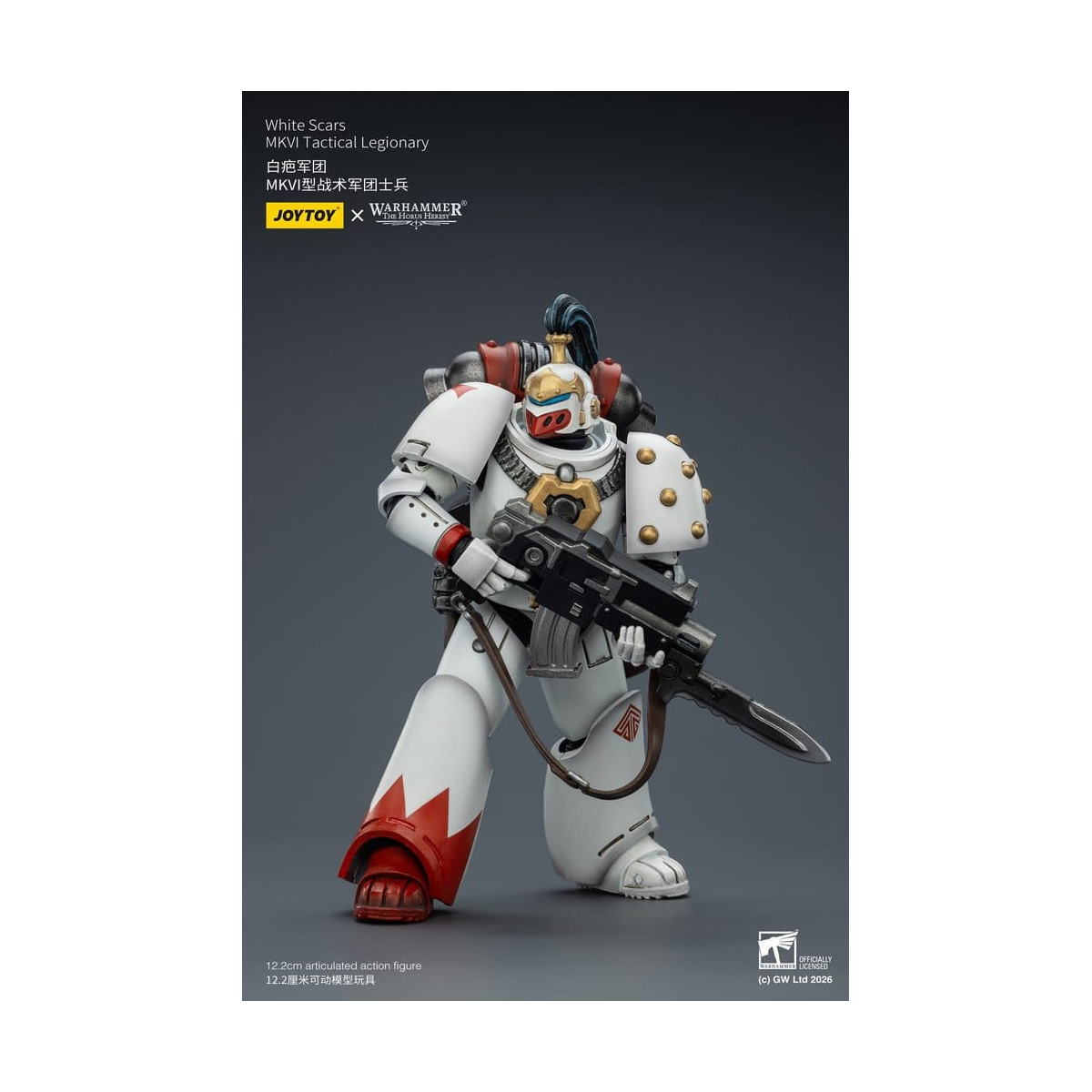 Joytoy - Warhammer - Escuadra Táctica Cicatrices Blancas Mk IV - Legionario Táctico MKVI 1/18