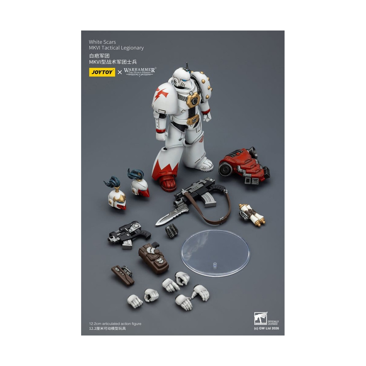 Joytoy - Warhammer - Escuadra Táctica Cicatrices Blancas Mk IV - Legionario Táctico MKVI 1/18