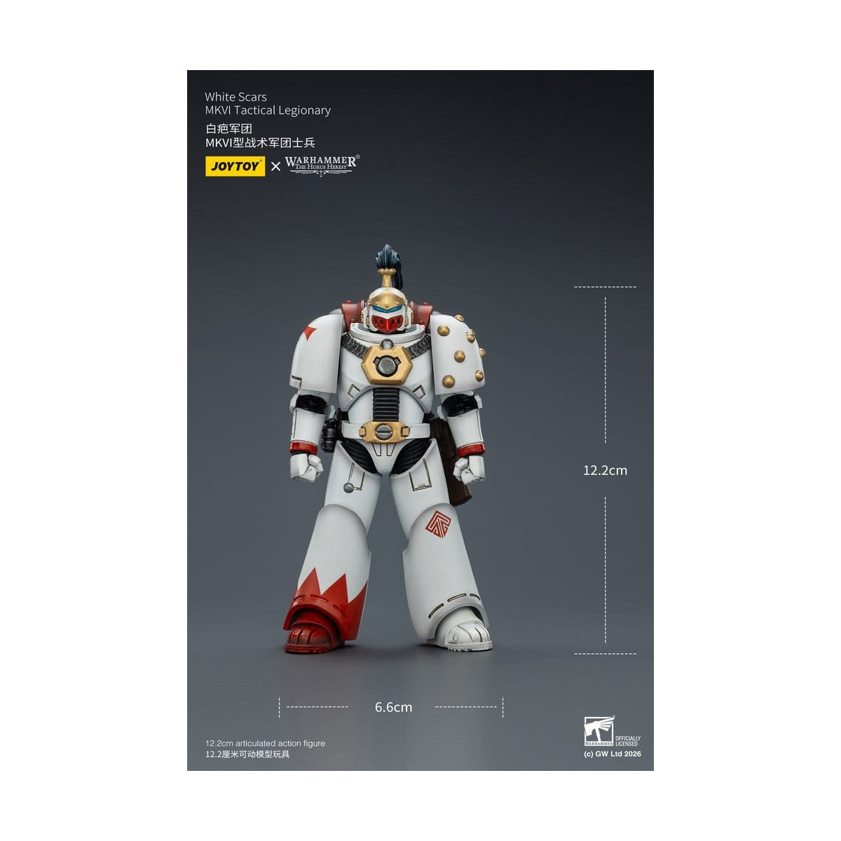 Joytoy - Warhammer - Escuadra Táctica Cicatrices Blancas Mk IV - Legionario Táctico MKVI 1/18