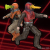 Los leales súbditos - M.A.S.K. - Bruce Sato y Matt Trakker con Rhino