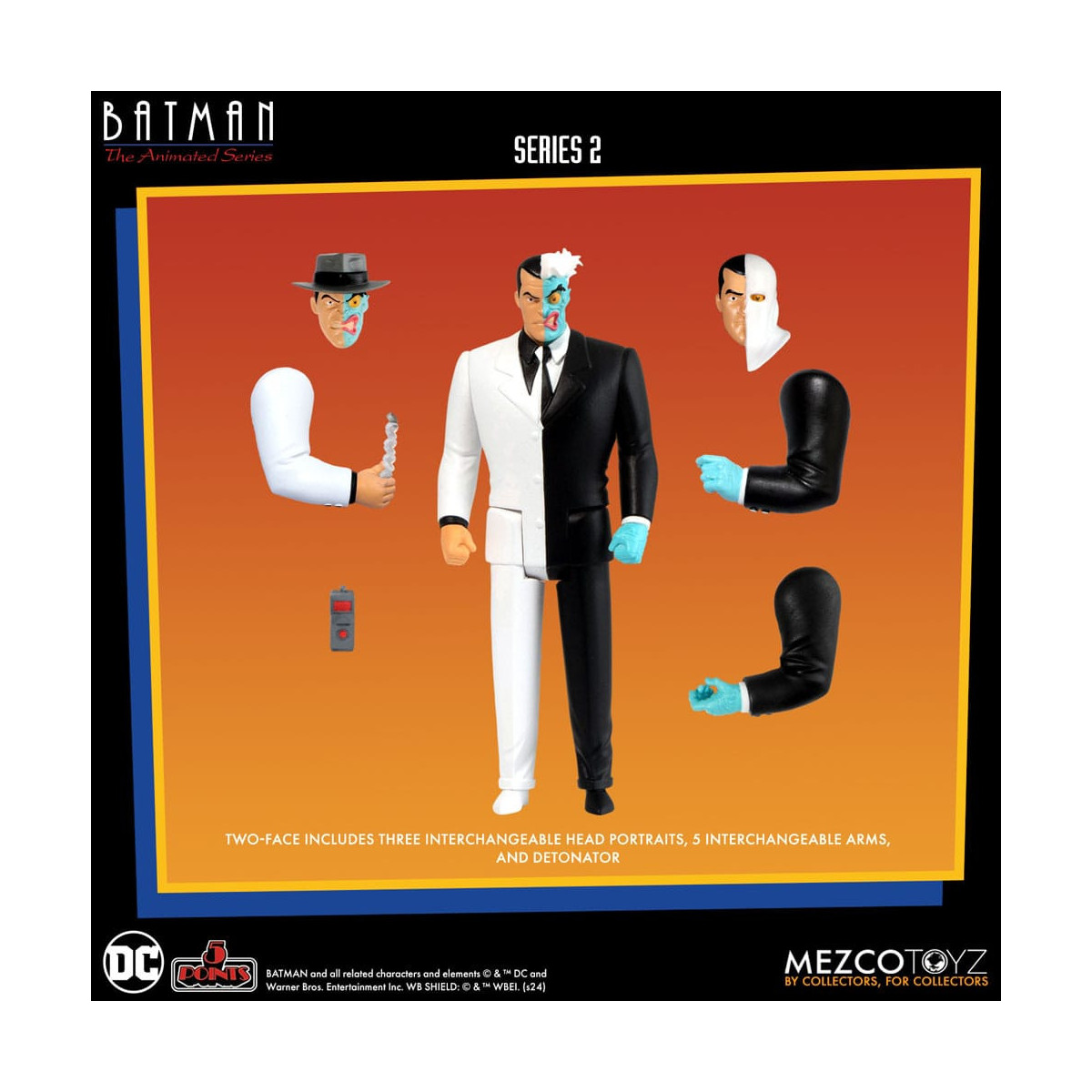 Mezco 5 Puntos - DC Comics Batman: The Animated Series - Deluxe Boxset 4 personajes - Serie 2