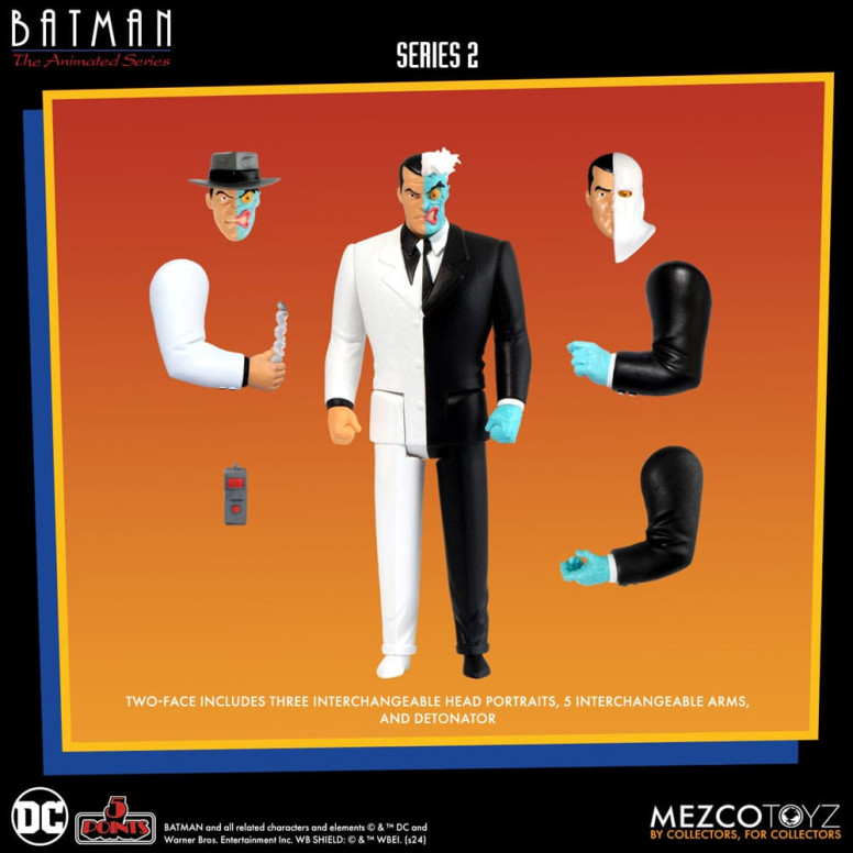 Mezco 5 Puntos - DC Comics Batman: The Animated Series - Deluxe Boxset 4 personajes - Serie 2