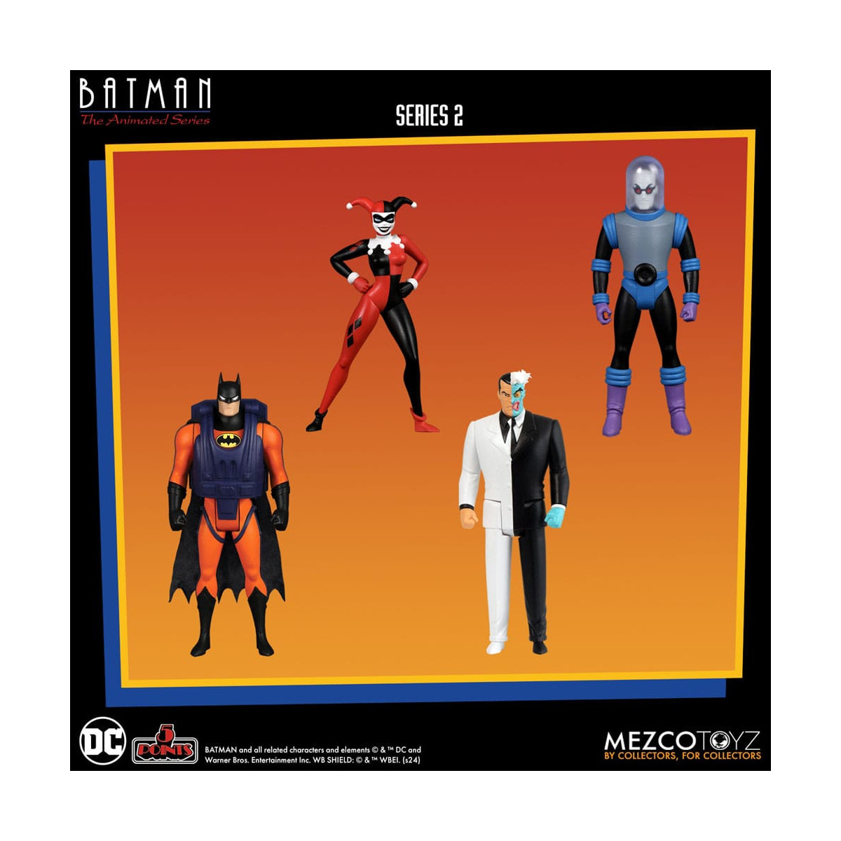 Mezco 5 Puntos - DC Comics Batman: The Animated Series - Deluxe Boxset 4 personajes - Serie 2