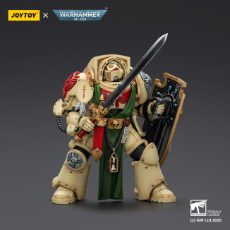 JoyToy Space Marines - Dark Angels - Caballero Alamuerte con Espada de Poder Tormenta y Escudo 1/18 - Warhammer 40k