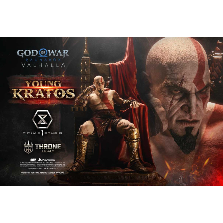 Prime 1 Studio - God of War ragnarok Valhalla - YOUNG KRATOS Bonus Version - Throne Legacy 1/3