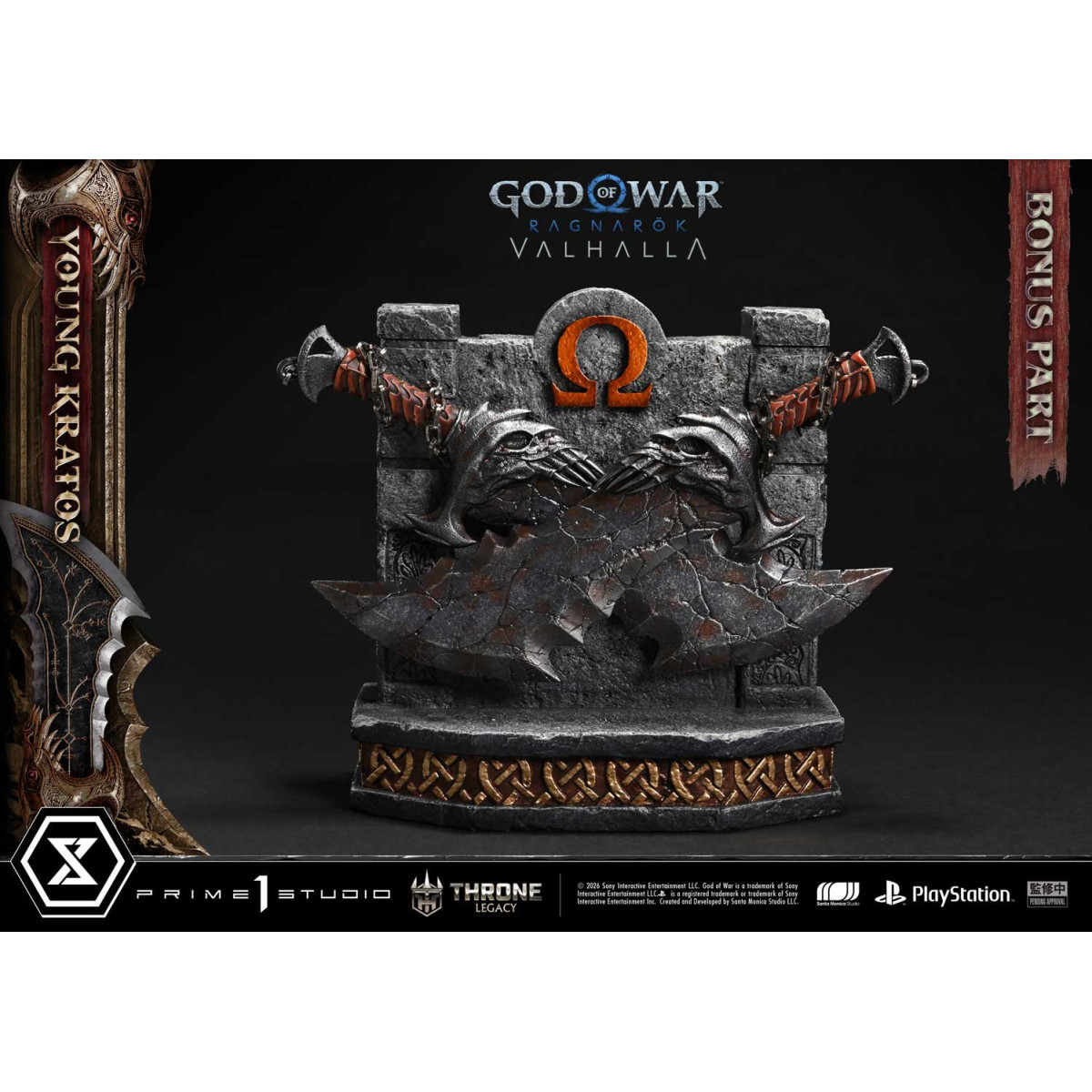 Prime 1 Studio - God of War ragnarok Valhalla - YOUNG KRATOS Bonus Version - Throne Legacy 1/3