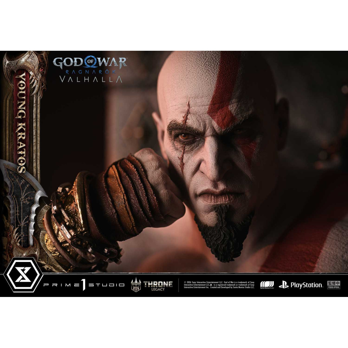 Prime 1 Studio - God of War ragnarok Valhalla - YOUNG KRATOS Bonus Version - Throne Legacy 1/3