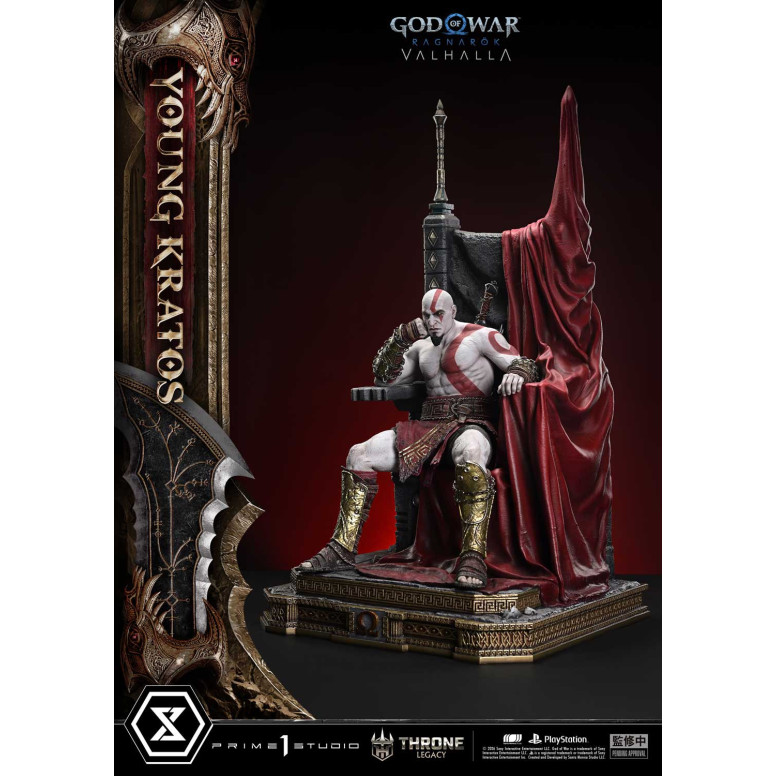 Prime 1 Studio - God of War ragnarok Valhalla - YOUNG KRATOS Bonus Version - Throne Legacy 1/3