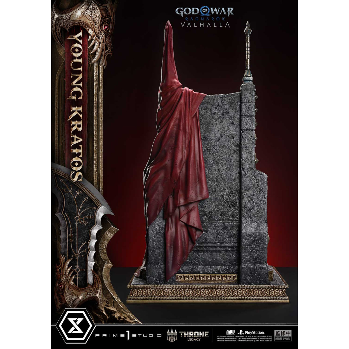 Prime 1 Studio - God of War ragnarok Valhalla - YOUNG KRATOS Bonus Version - Throne Legacy 1/3