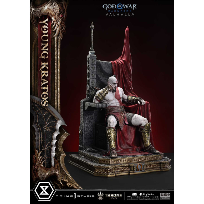 Prime 1 Studio - God of War ragnarok Valhalla - YOUNG KRATOS Bonus Version - Throne Legacy 1/3
