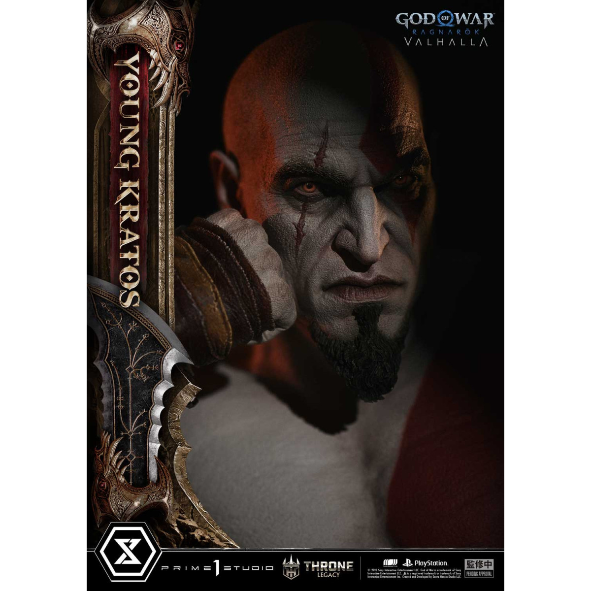 Prime 1 Studio - God of War ragnarok Valhalla - YOUNG KRATOS Bonus Version - Throne Legacy 1/3