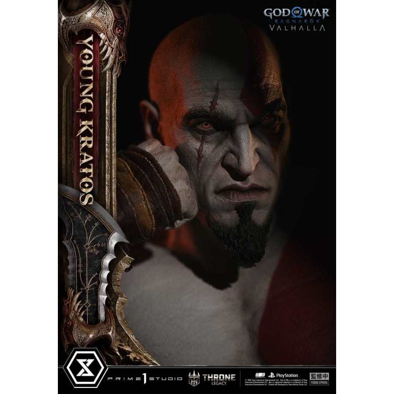Prime 1 Studio - God of War ragnarok Valhalla - YOUNG KRATOS Bonus Version - Throne Legacy 1/3