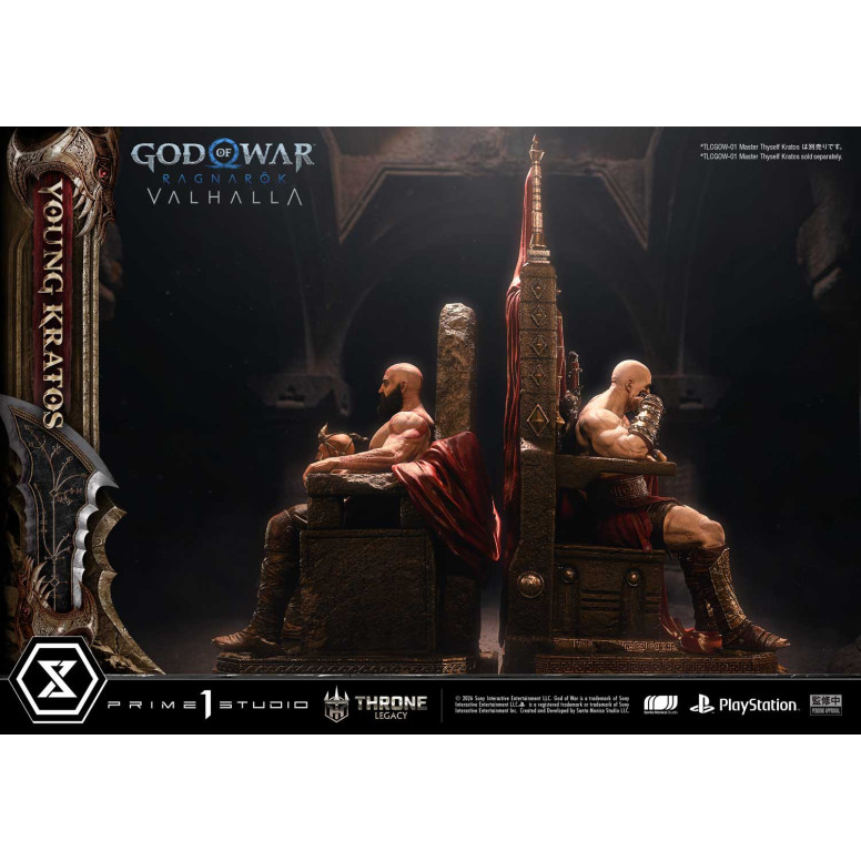 Prime 1 Studio - God of War ragnarok Valhalla - YOUNG KRATOS Bonus Version - Throne Legacy 1/3