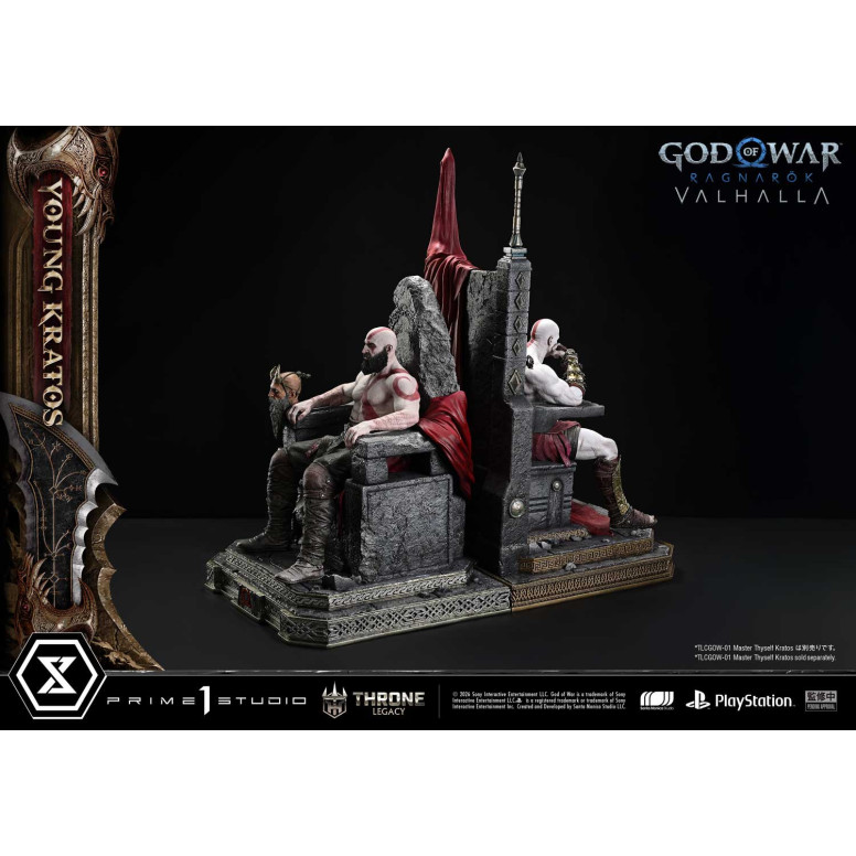 Prime 1 Studio - God of War ragnarok Valhalla - YOUNG KRATOS Bonus Version - Throne Legacy 1/3
