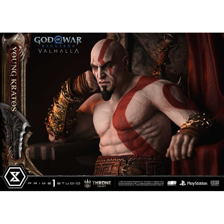 Prime 1 Studio - God of War ragnarok Valhalla - YOUNG KRATOS Bonus Version - Throne Legacy 1/3