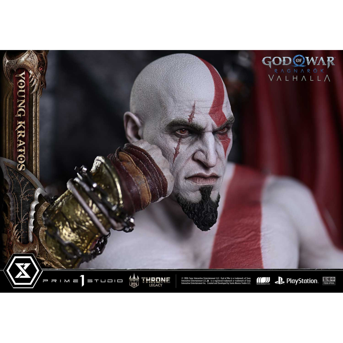 Prime 1 Studio - God of War ragnarok Valhalla - YOUNG KRATOS Bonus Version - Throne Legacy 1/3