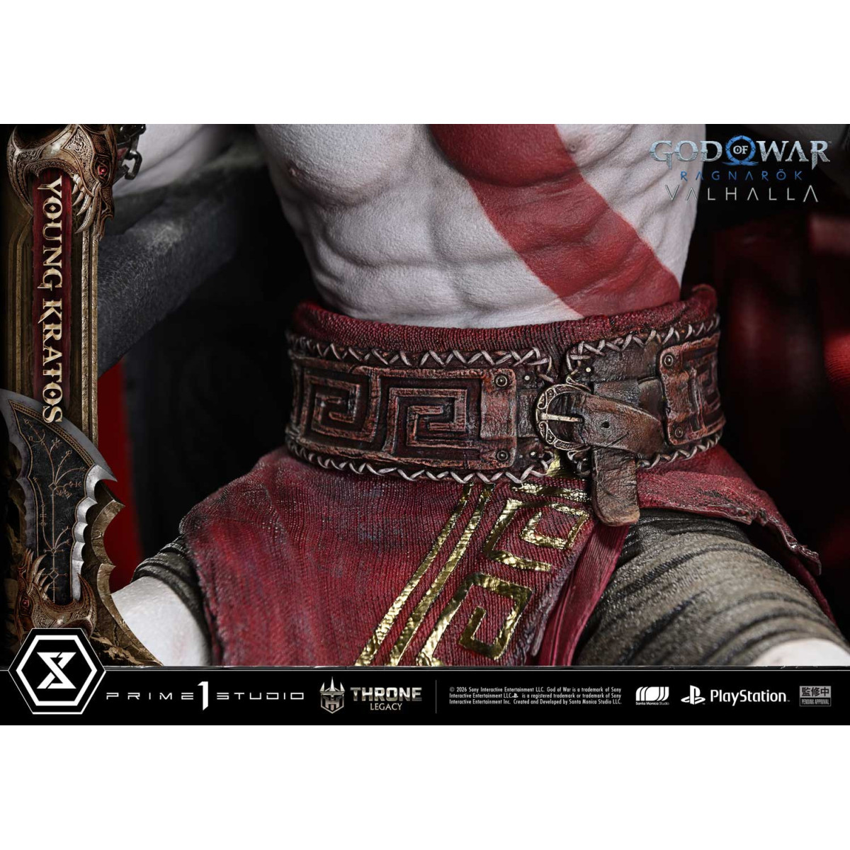 Prime 1 Studio - God of War ragnarok Valhalla - YOUNG KRATOS Bonus Version - Throne Legacy 1/3
