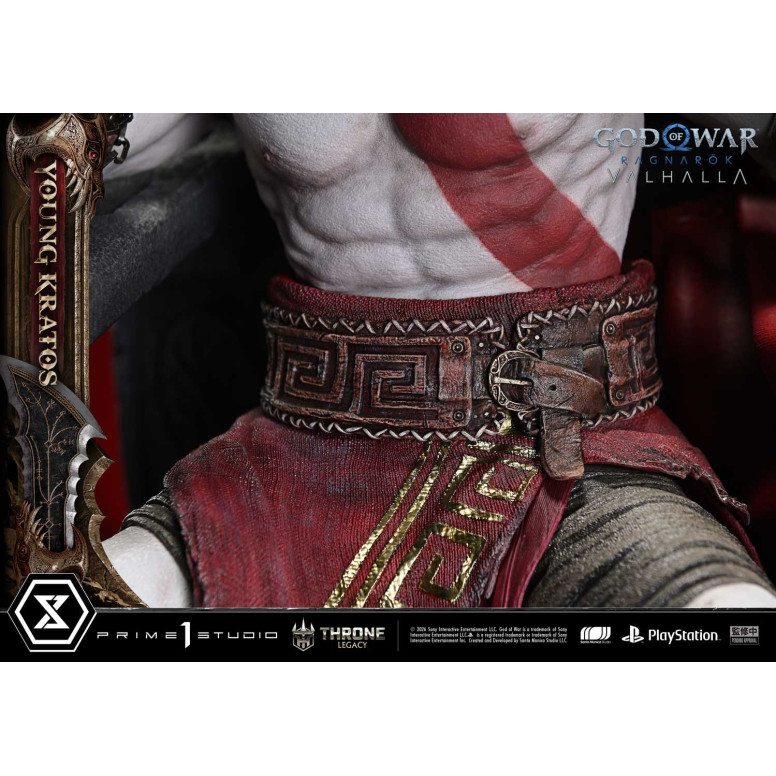 Prime 1 Studio - God of War ragnarok Valhalla - YOUNG KRATOS Bonus Version - Throne Legacy 1/3