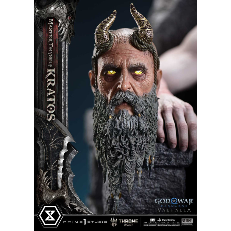 Prime 1 Studio - God of War: Ragnarok Valhalla - MASTER THYSELF KRATOS Bonus Version - Throne Legacy 1/3