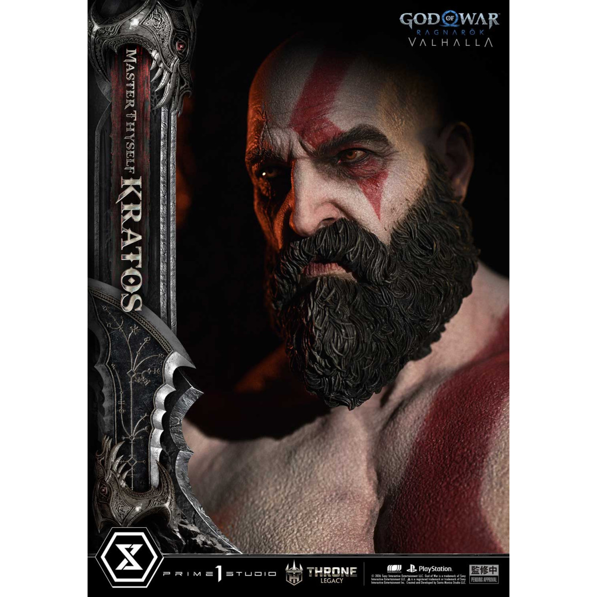Prime 1 Studio - God of War: Ragnarok Valhalla - MASTER THYSELF KRATOS Bonus Version - Throne Legacy 1/3