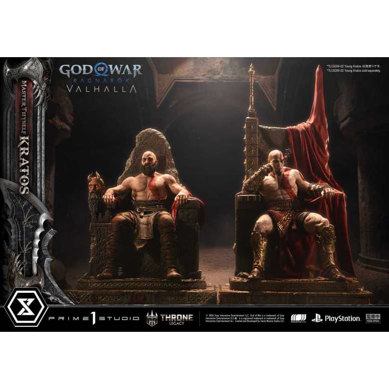 Prime 1 Studio - God of War: Ragnarok Valhalla - MASTER THYSELF KRATOS Bonus Version - Throne Legacy 1/3