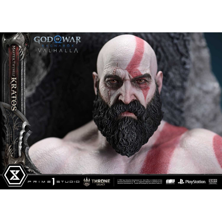 Prime 1 Studio - God of War: Ragnarok Valhalla - MASTER THYSELF KRATOS Bonus Version - Throne Legacy 1/3