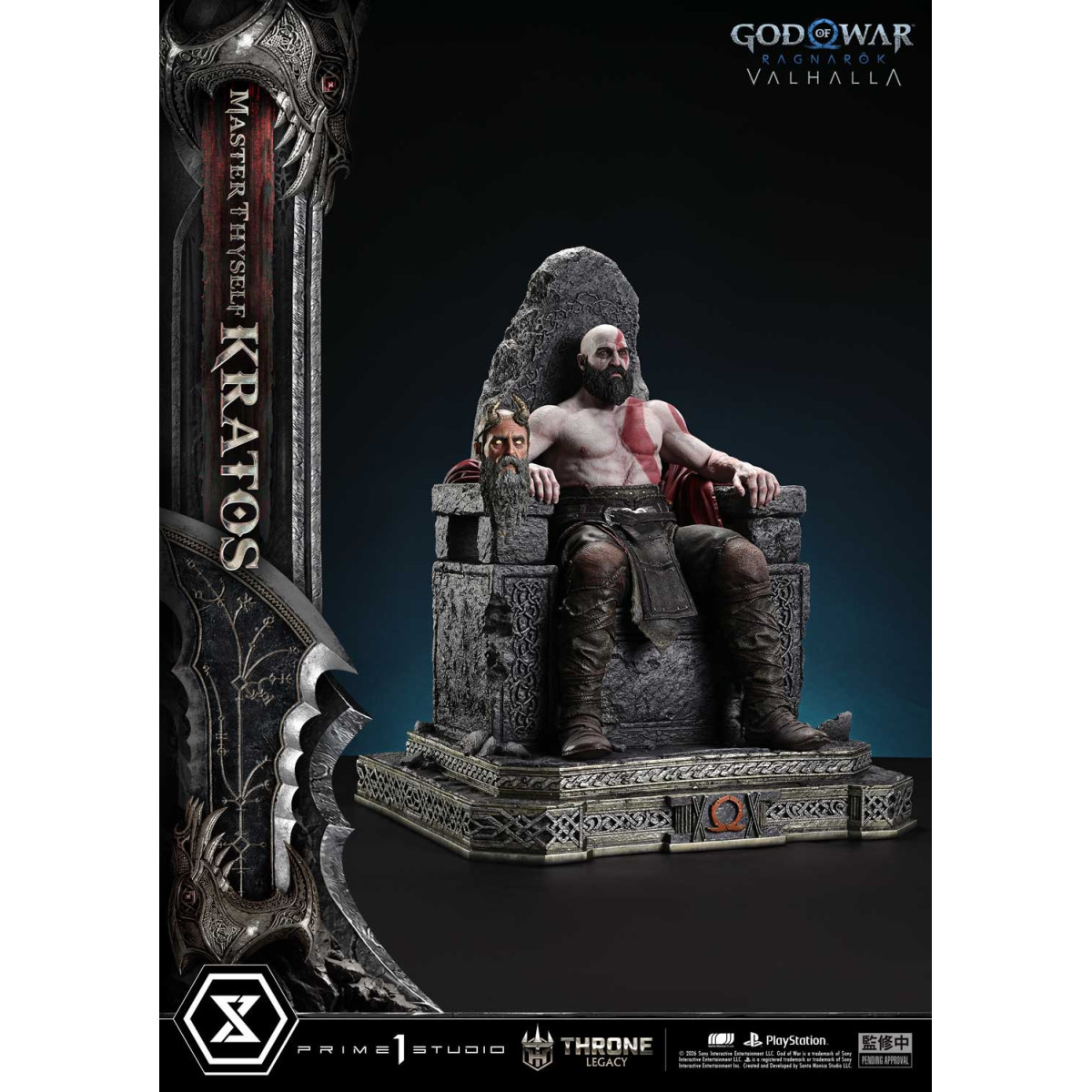 Prime 1 Studio - God of War: Ragnarok Valhalla - MASTER THYSELF KRATOS Bonus Version - Throne Legacy 1/3