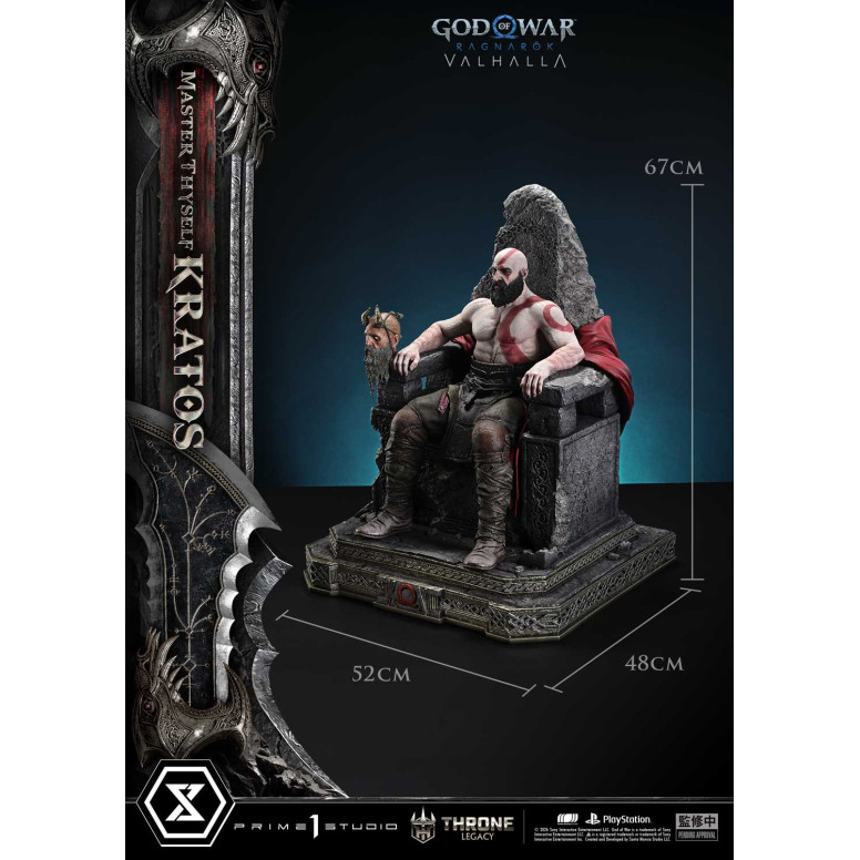 Prime 1 Studio - God of War: Ragnarok Valhalla - MASTER THYSELF KRATOS Bonus Version - Throne Legacy 1/3