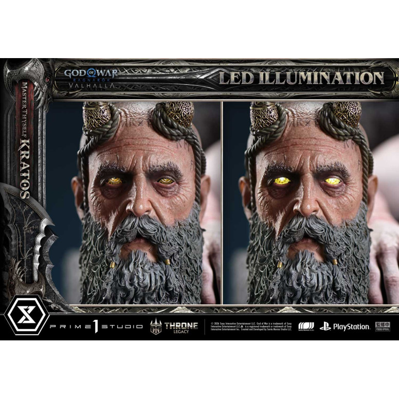 Prime 1 Studio - God of War: Ragnarok Valhalla - MASTER THYSELF KRATOS Bonus Version - Throne Legacy 1/3