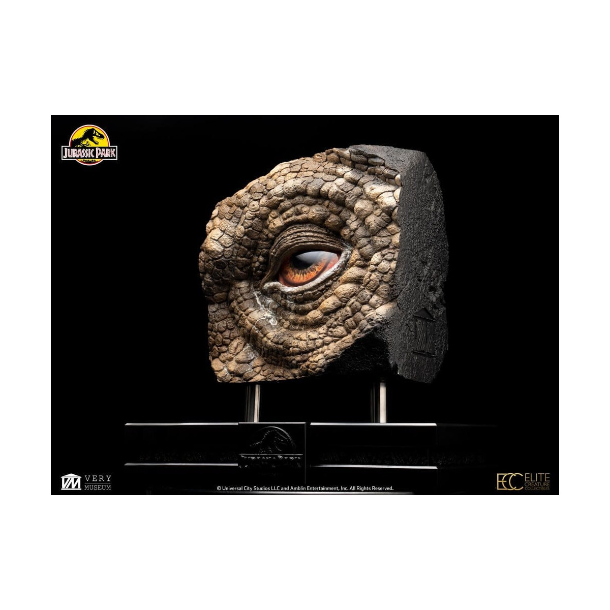 Toynami ECC Elite Creature Collectibles - Triceratops Ojo Prop (Reproducción) - Jurassic Park