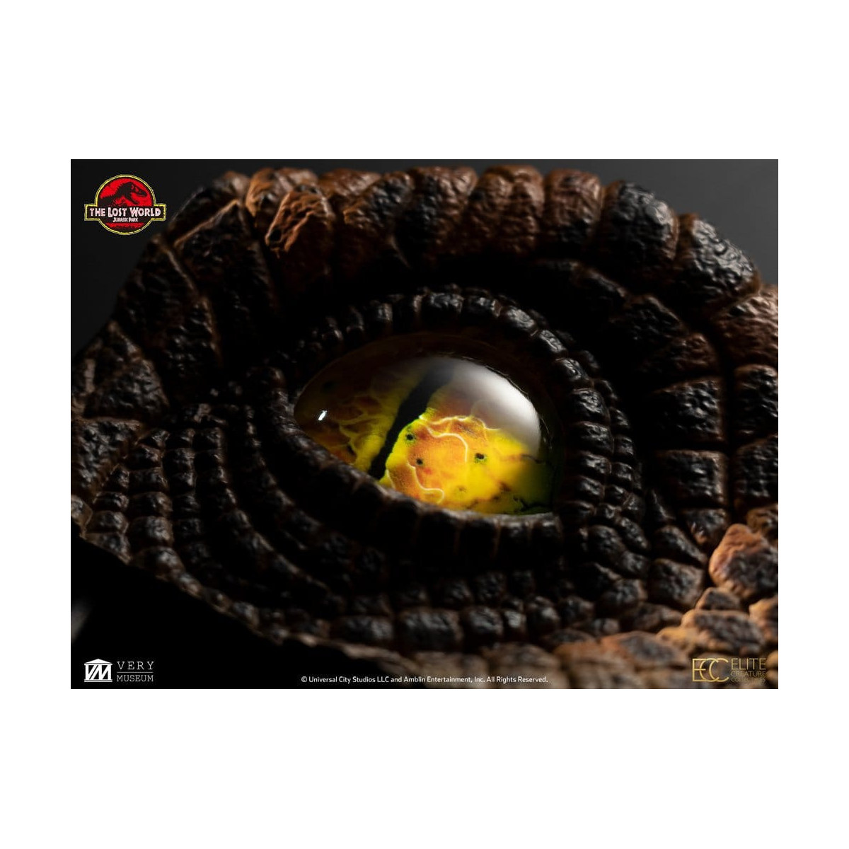 Toynami ECC Elite Creature Collectibles - Ojo de Velociraptor Macho - El Mundo Perdido: Jurassic Park