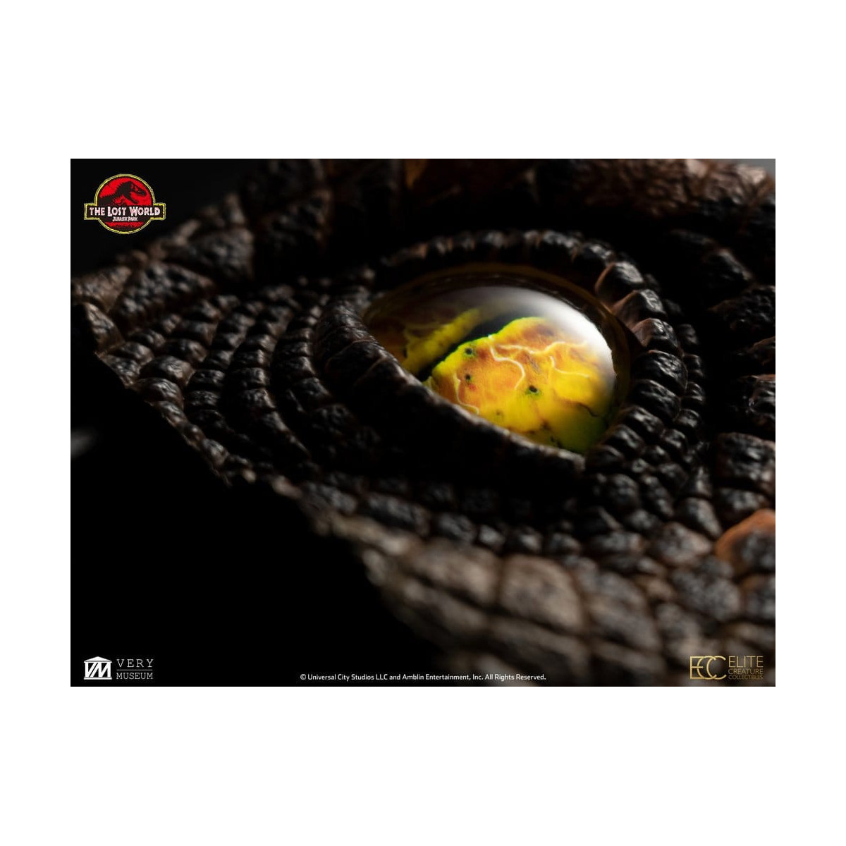 Toynami ECC Elite Creature Collectibles - Ojo de Velociraptor Macho - El Mundo Perdido: Jurassic Park