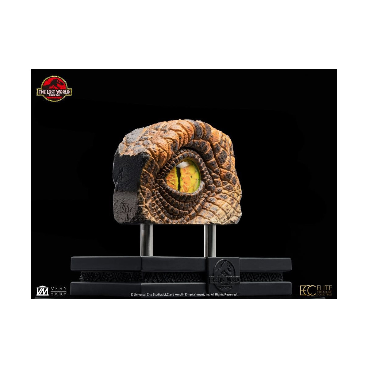 Toynami ECC Elite Creature Collectibles - Ojo de Velociraptor Macho - El Mundo Perdido: Jurassic Park